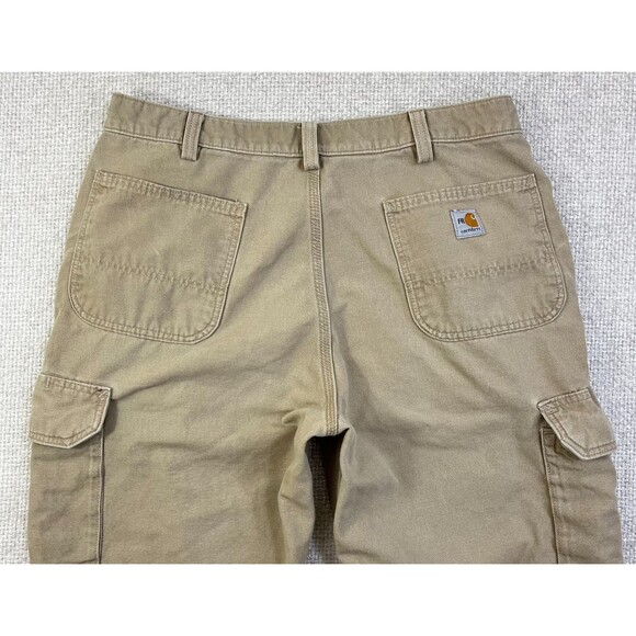 Carhartt FR Pants Men's 36x30 (Fits 35x29) Beige Cargo Flame Resistant FRB240 - Picture 4 of 14